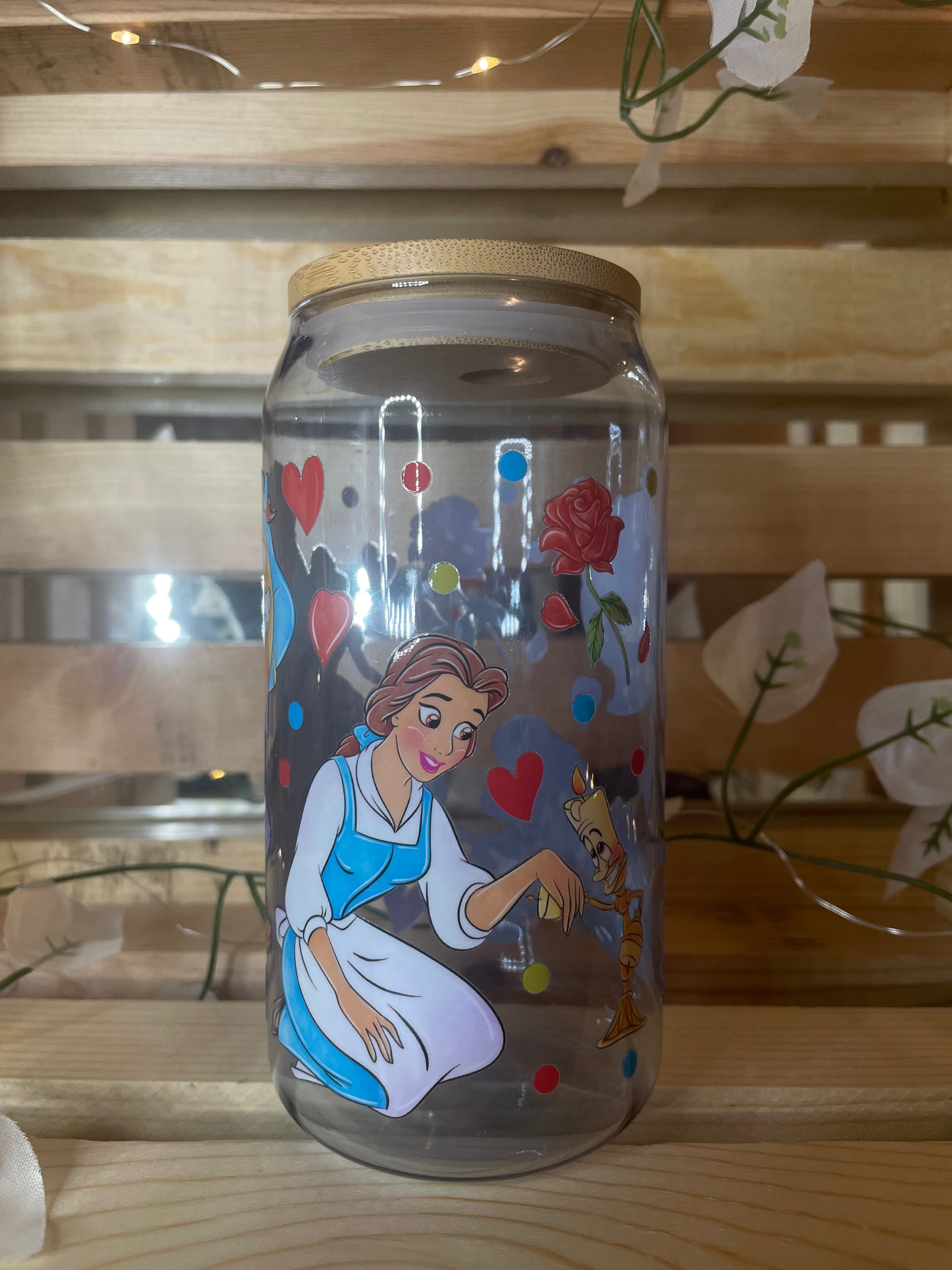 Belle Inspired Glass Cup