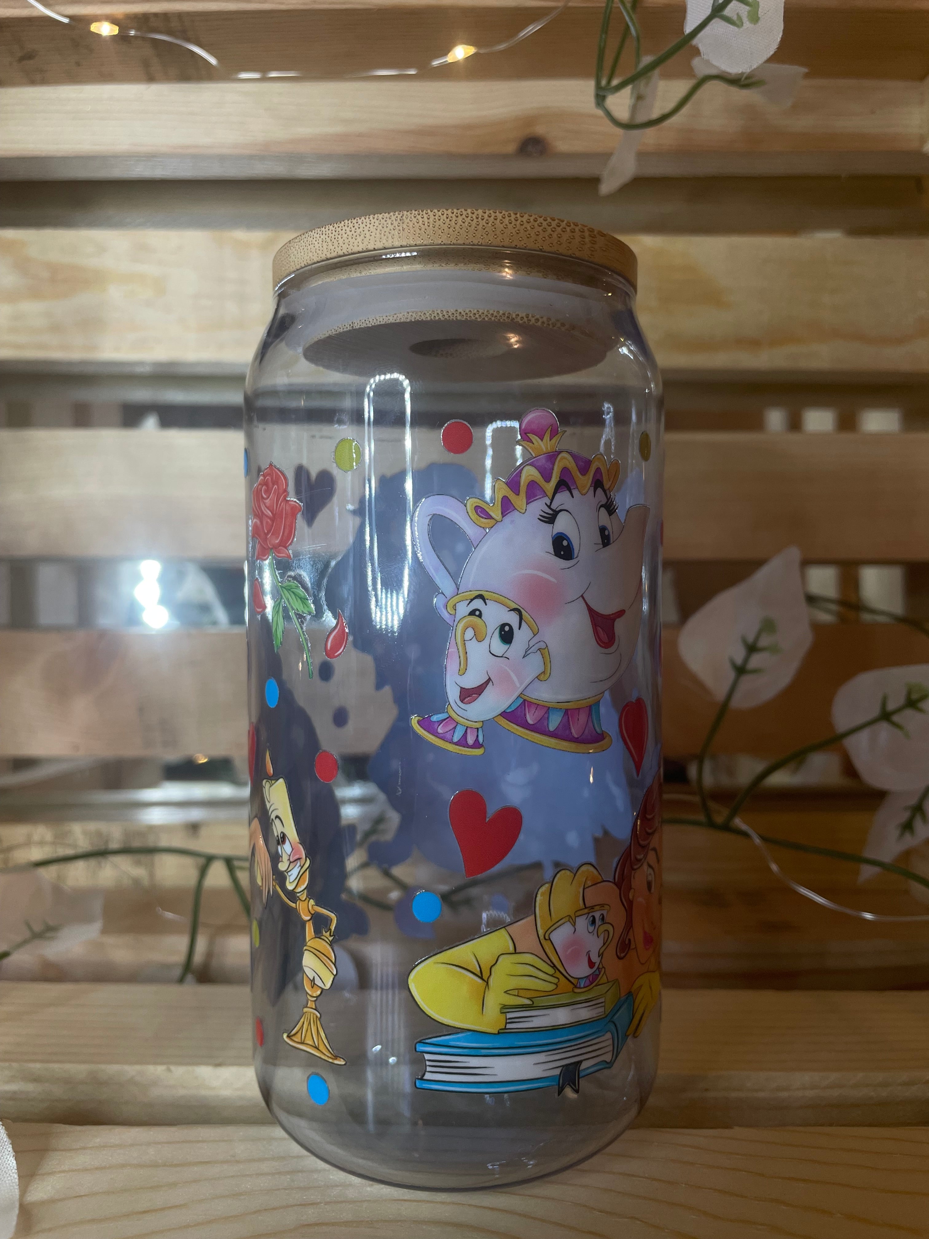 Belle Inspired Glass Cup