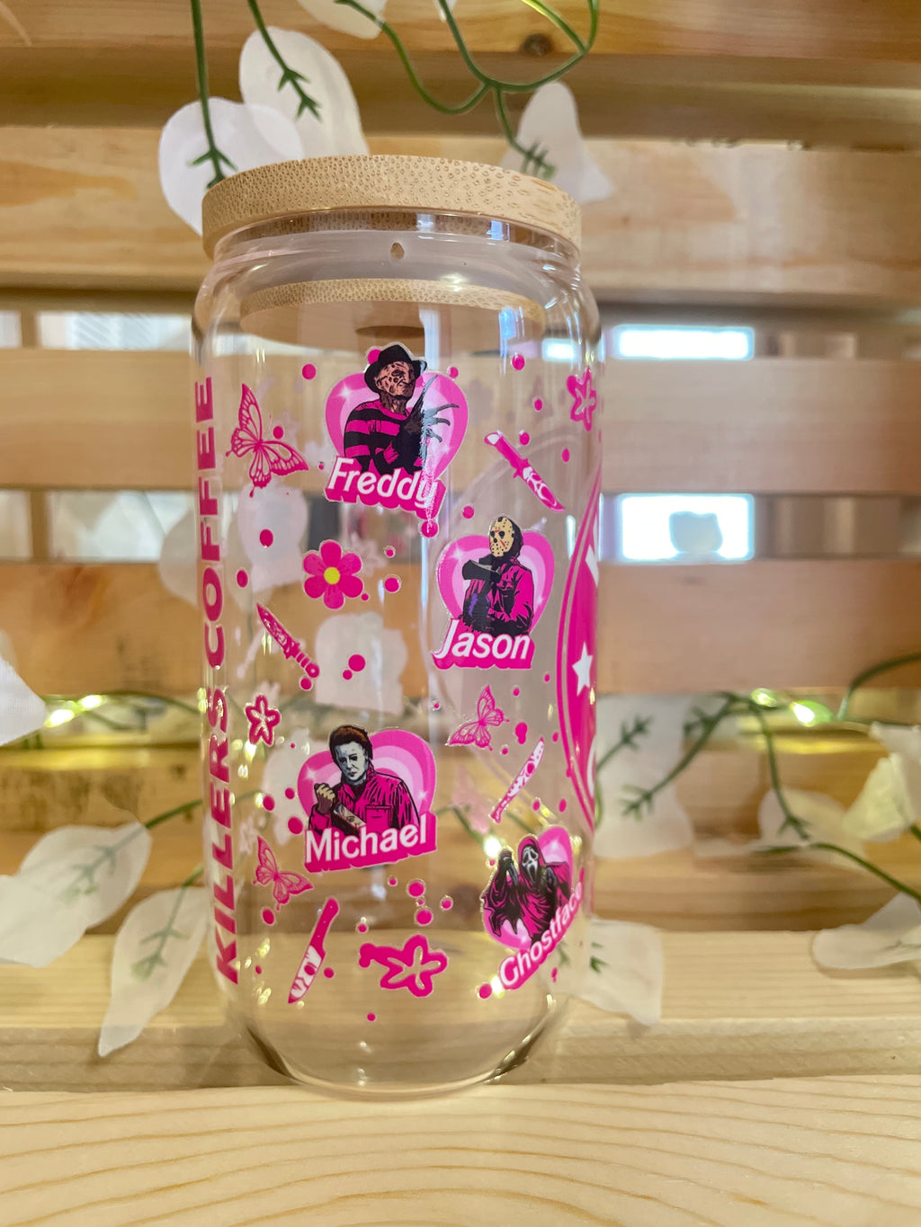 Serial Killers Pink Iced Coffee Cup