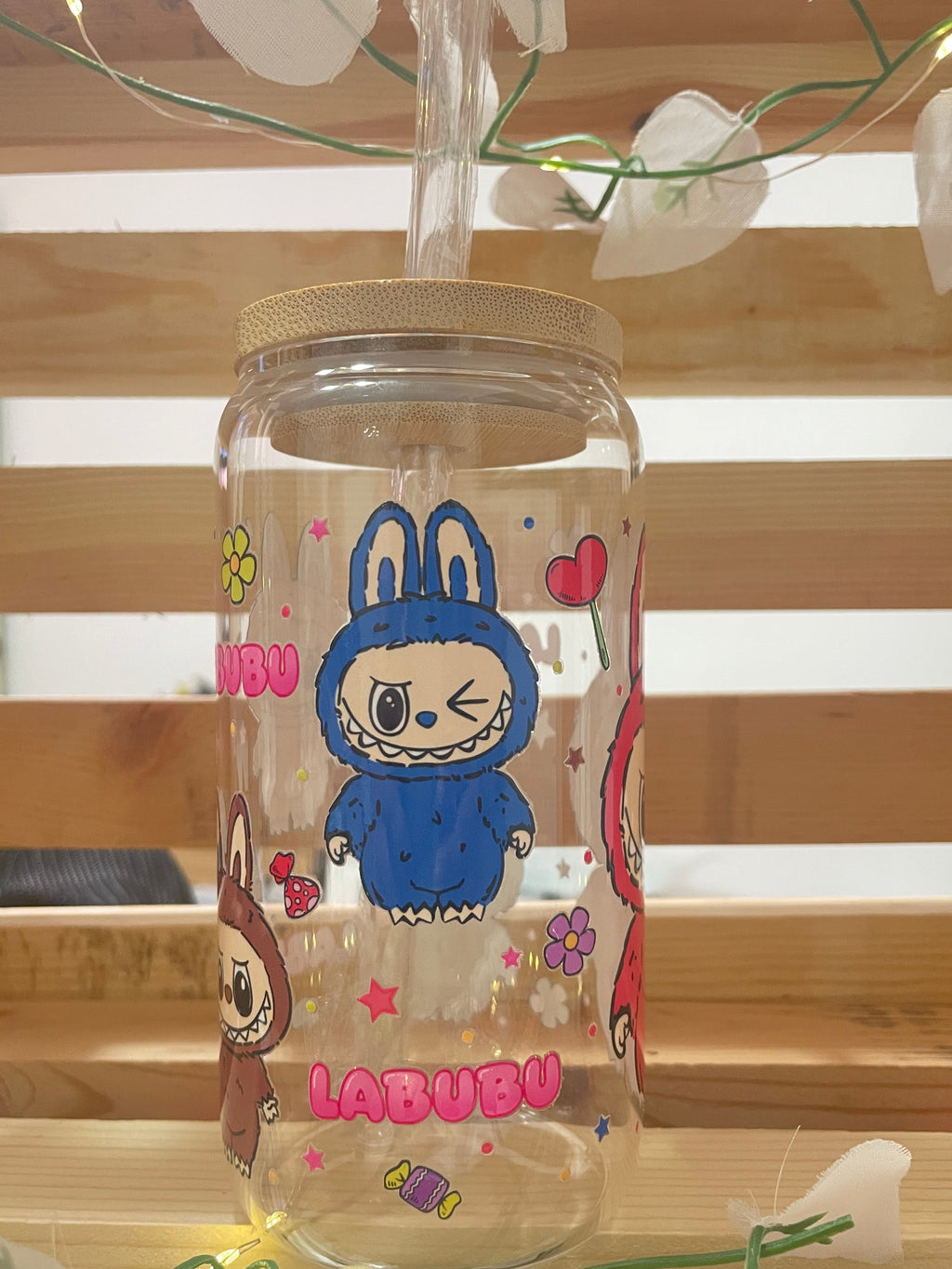 Labubu Aesthetic Glass Cup