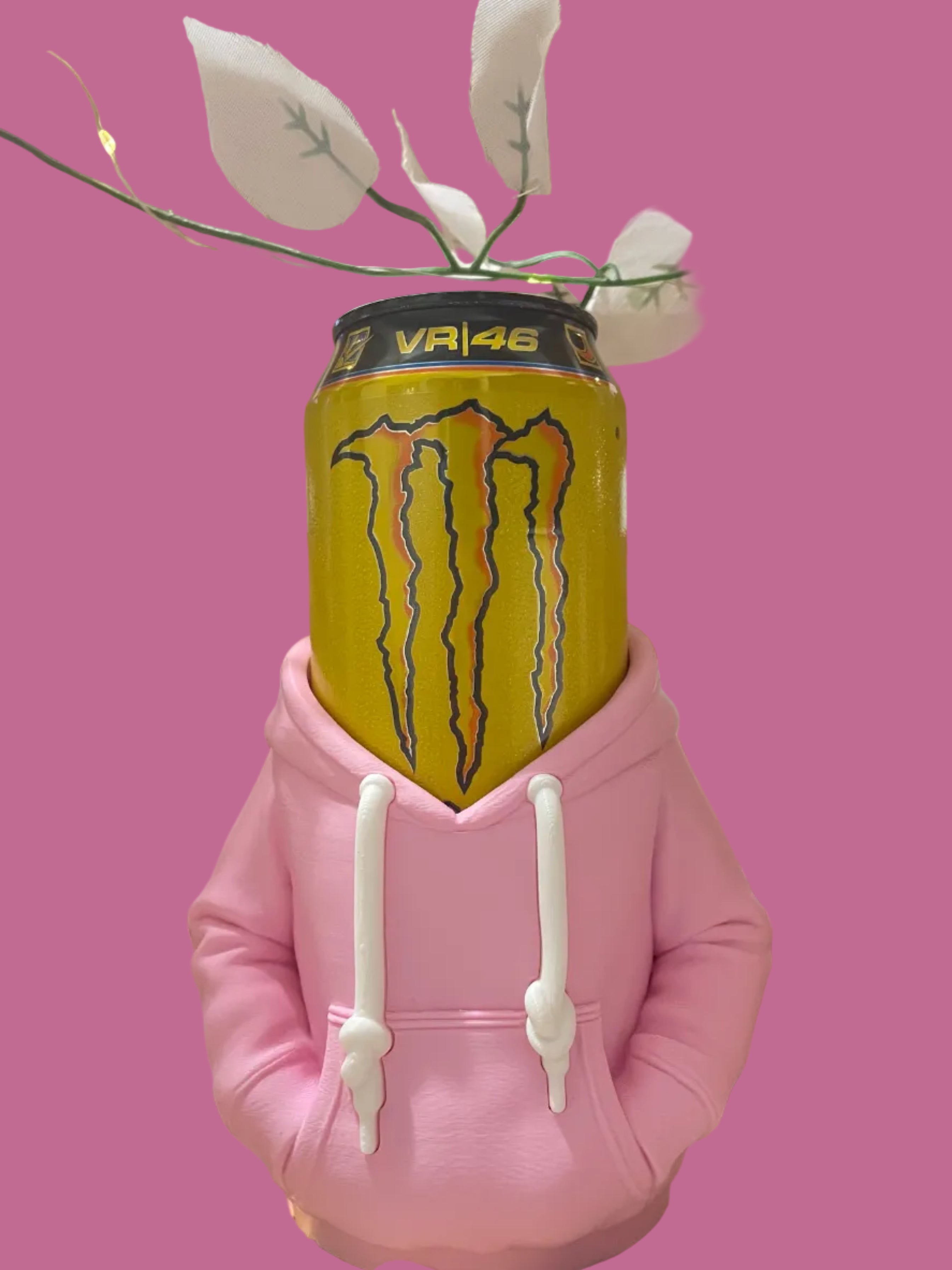 Pink Hoodie Can Holder