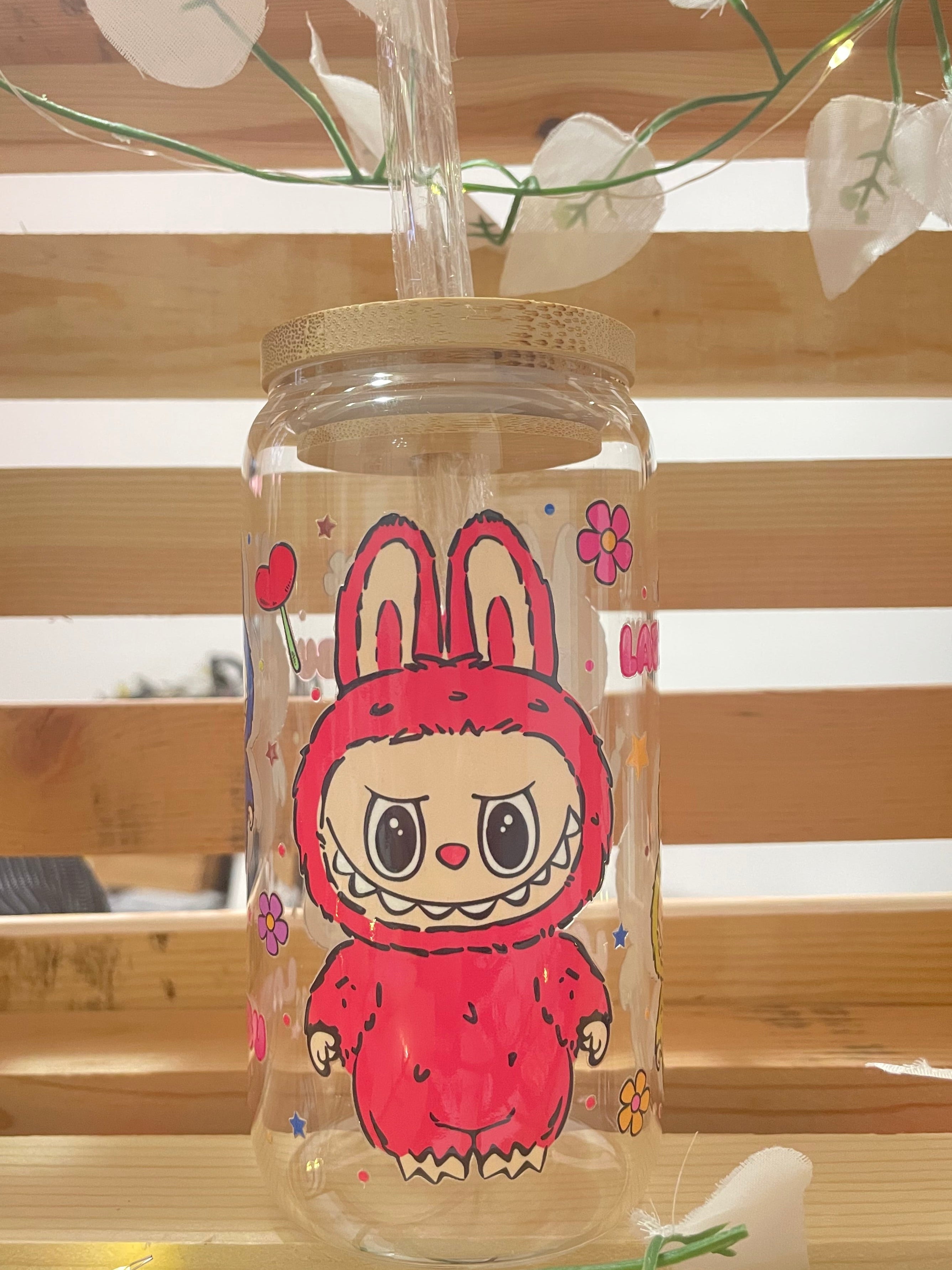 Labubu Aesthetic Glass Cup