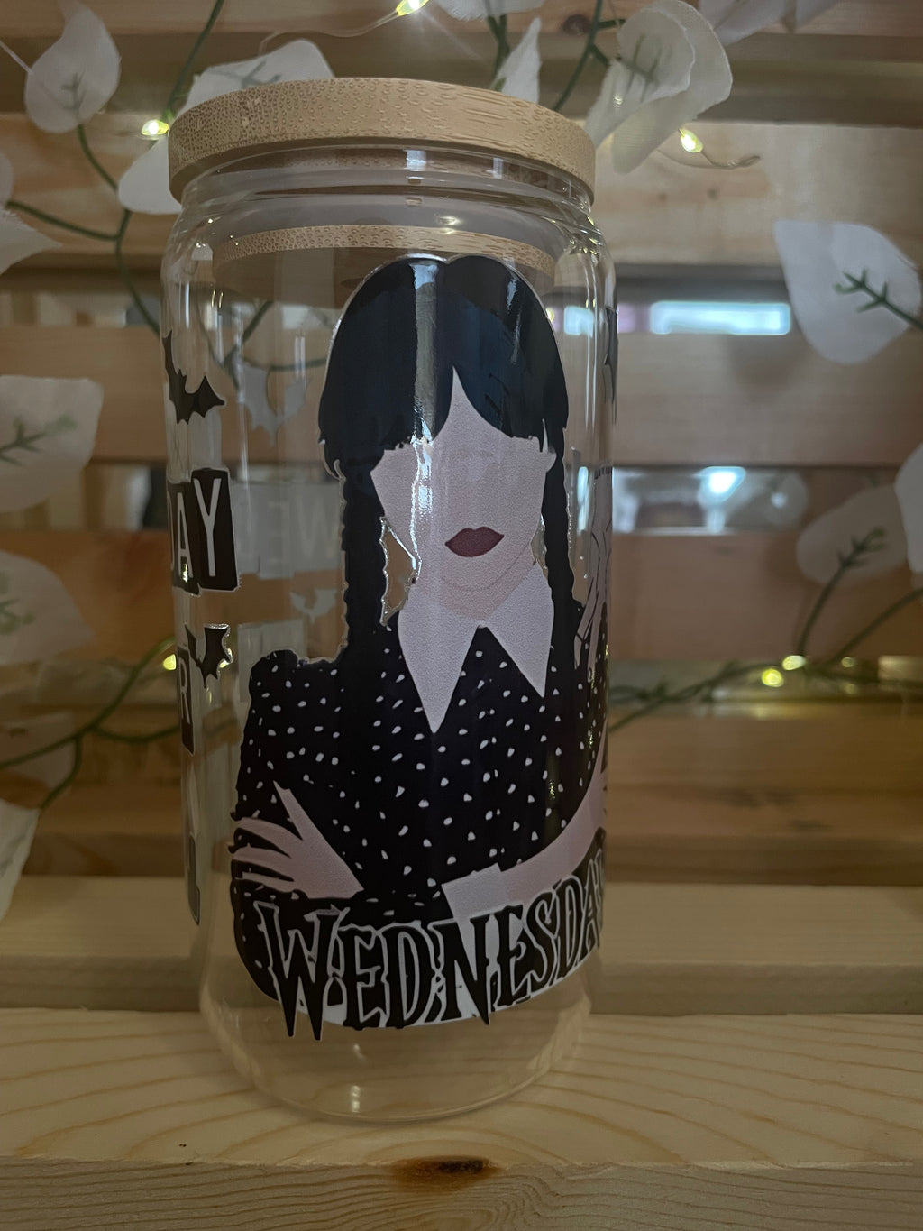 Wednesday Inspired Iced Coffee Tumbler