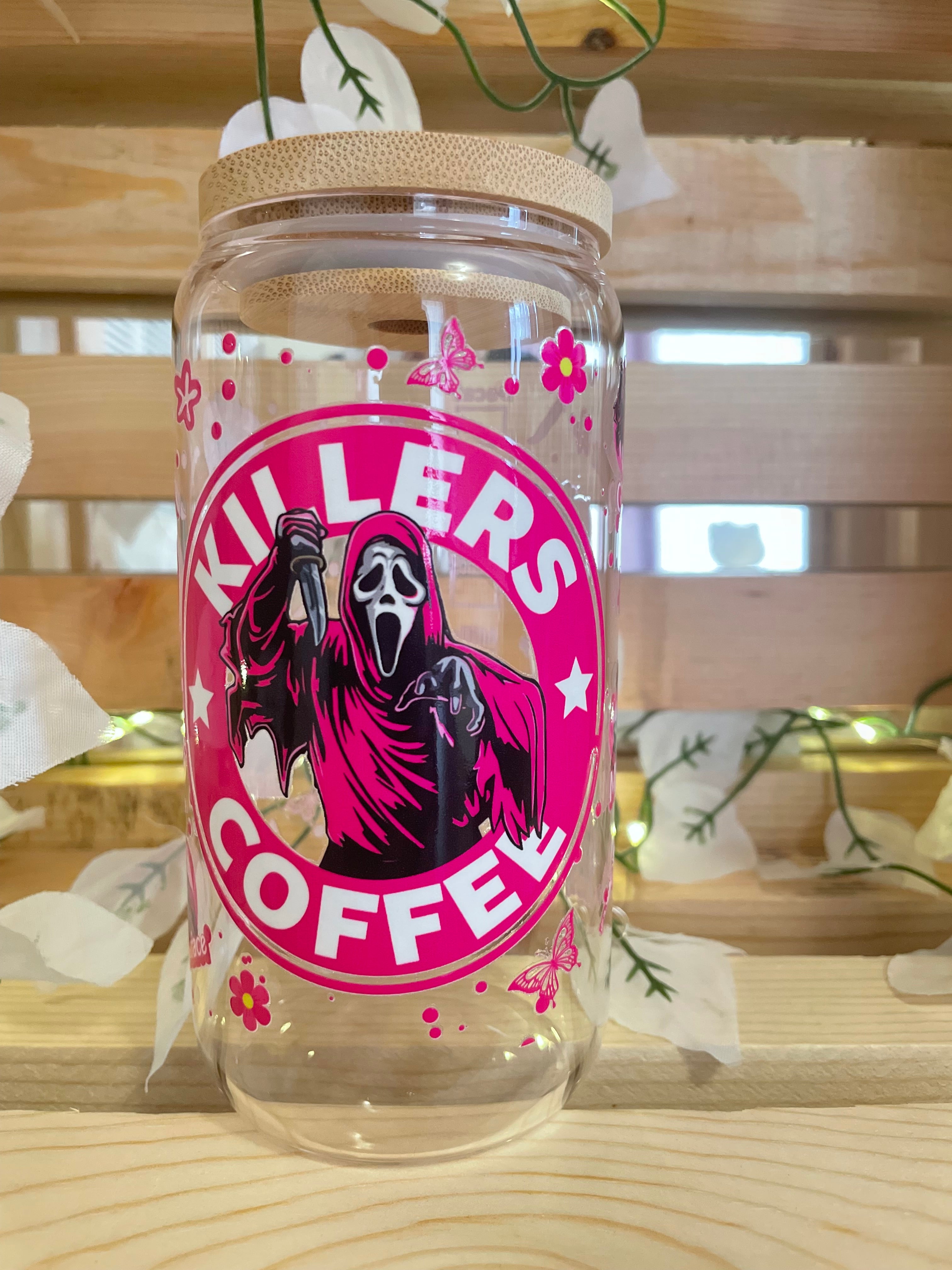 Serial Killers Pink Iced Coffee Cup