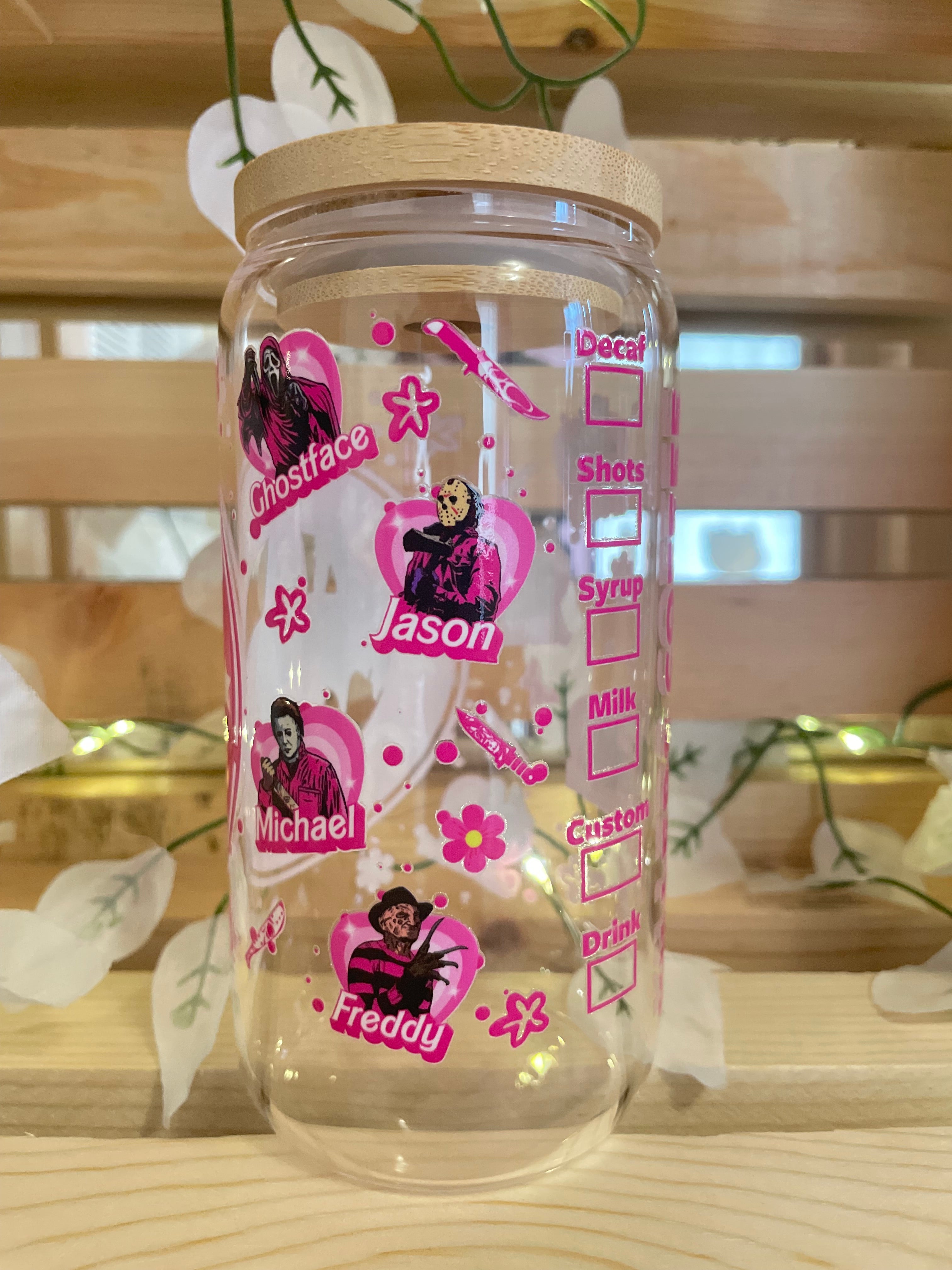 Serial Killers Pink Iced Coffee Cup