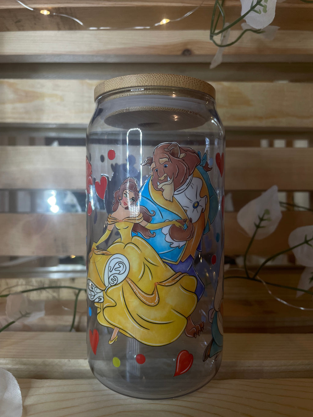 Belle Inspired Glass Cup